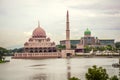 Putra Mosque located in Putrajaya city, Malaysia Royalty Free Stock Photo