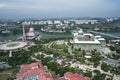 Putra Mosque & Perdana Putra Building Royalty Free Stock Photo