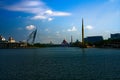 Putrajaya lake Seri Wawasan Millenium monument Putra mosque