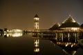 Putrajaya Lakeside at Night Royalty Free Stock Photo