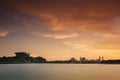 Putrajaya landmark building at sunset Royalty Free Stock Photo