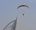 Paramotor squad flying during 5th Putrajaya International Hot Air Balloon Fiesta 2013