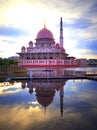 Putrajaya mosque Royalty Free Stock Photo