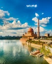 Putrajaya skyline. Amazing view of Putra mosque