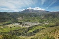 Putre village with Nevado de Putre at background