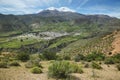 Putre village with Nevado de Putre at background Royalty Free Stock Photo