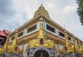 Golden Puttakaya chedipagoda in Sangkhlaburi district,Kanchanaburi,Thailand.