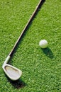 Putter and golf ball