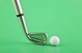 Putter and Golf ball Royalty Free Stock Photo