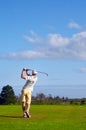 Putting golf man Royalty Free Stock Photo