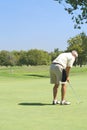 Putting Golfer Royalty Free Stock Photo