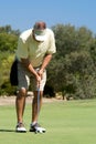 Putting Golfer Royalty Free Stock Photo