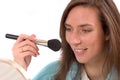 Putting on my makeup Royalty Free Stock Photo