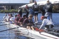 Putting sculls in Water, Rowing event, Cambridge, Massachusetts