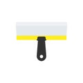 Putty knife equipment builder tape brush vector icon. Construction repair cement spatula bricklayer flat tool scraper Royalty Free Stock Photo