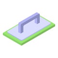 Putty knife icon, isometric style