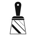 Putty knife icon, simple style