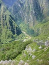 Putucusi Mountain and Urubamba River Royalty Free Stock Photo