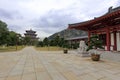 Putuoshan buddha college under clouds, adobe rgb Royalty Free Stock Photo