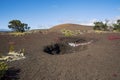 Puu puai cinder cone along devastation trail Royalty Free Stock Photo