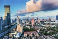 Puxi Pudong Buildings Skyscrapers Cityscape Shanghai China Royalty Free Stock Photo