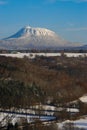 Puy-de-dome under the snow