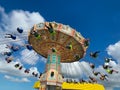 Swing Ride at Washington State Fair Puyallup Royalty Free Stock Photo