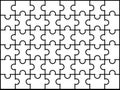 Puzzle background outline black and white