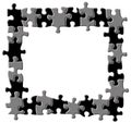 Puzzle border Royalty Free Stock Photo