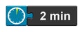 Puzzle Button blue grey: 2 Minutes