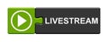 Puzzle Button green and black: Livestream Royalty Free Stock Photo