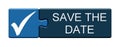 Puzzle Button: Save The Date Royalty Free Stock Photo
