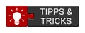 Puzzle Button: Tips and Tricks german Royalty Free Stock Photo