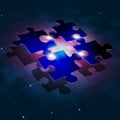 Puzzle Connection Business Background Royalty Free Stock Photo