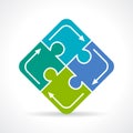 Puzzle conundrum icon Royalty Free Stock Photo