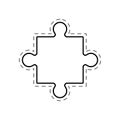 puzzle creativity innovation image outline Royalty Free Stock Photo