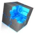 Puzzle cube Royalty Free Stock Photo