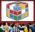 Puzzle Cube Game Cube Shape Intelligence Concept