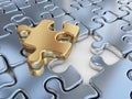 Puzzle 3D. Innovate, differentiate business Royalty Free Stock Photo