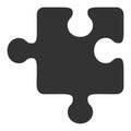 Flat Vector Puzzle Detail Icon