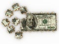 Puzzle dollar Royalty Free Stock Photo