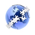 Puzzle_Earth Royalty Free Stock Photo