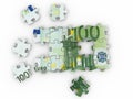 Puzzle euro Royalty Free Stock Photo