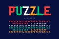 Puzzle font