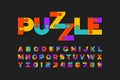 Puzzle font