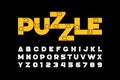 Puzzle font design