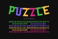 Puzzle font