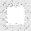 Puzzle frame Royalty Free Stock Photo