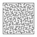 Abstract maze / labyrinth with entry and exit.