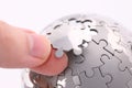 Puzzle globe Royalty Free Stock Photo